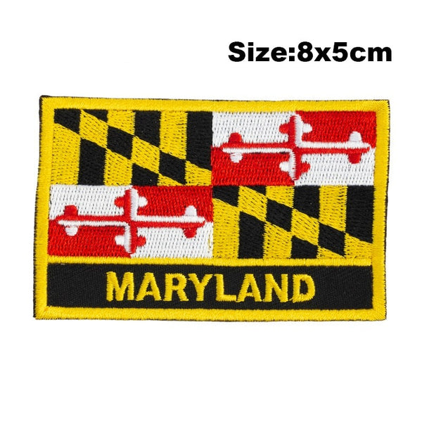 Maryland Flag Embroidered Patch