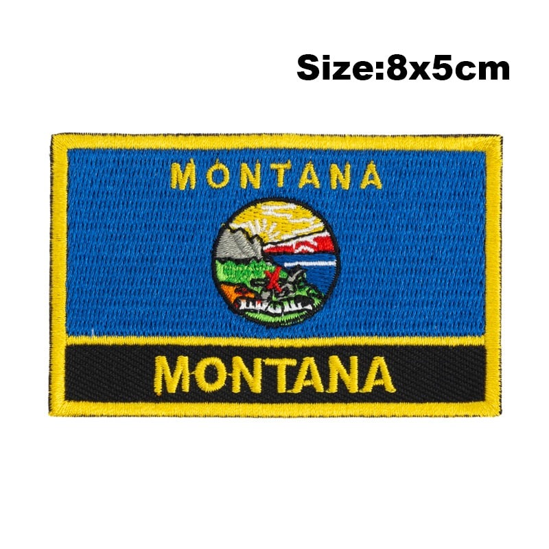 Montana Flag Embroidered Patch