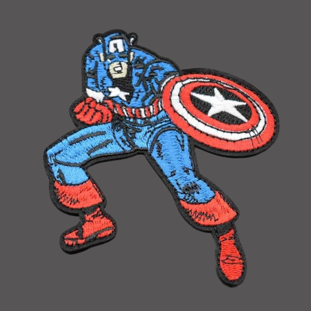 Captain America 'Fighting' Embroidered Patch