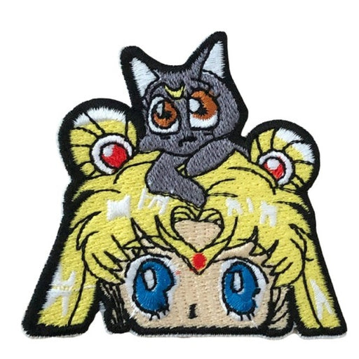 Luna and Artemis Patch, Iron on Patch, Embroided, Anime Patch