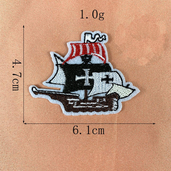 One Piece 'Pirate Ship' Embroidered Patch