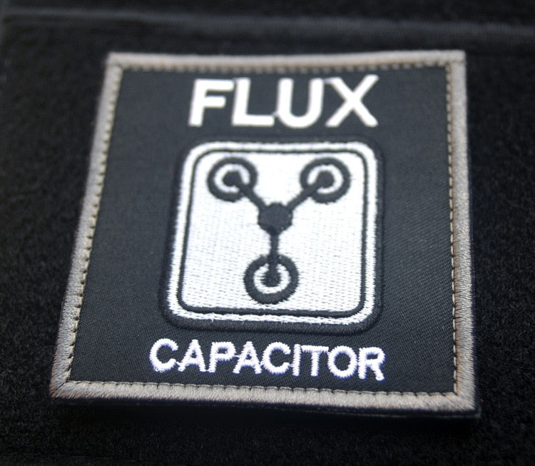 Back to the Future 'Flux Capacitory' Embroidered Velcro Patch
