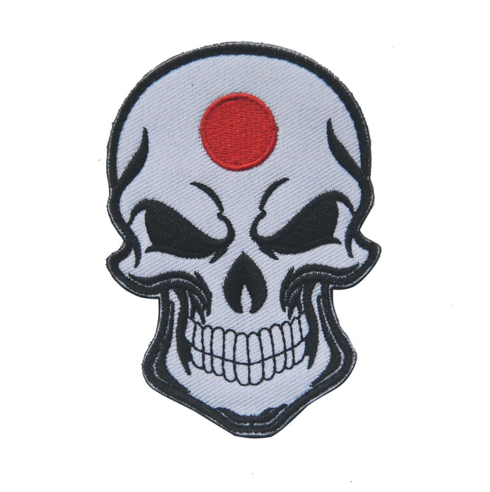 Japan Skull Flag Embroidered Velcro Patch