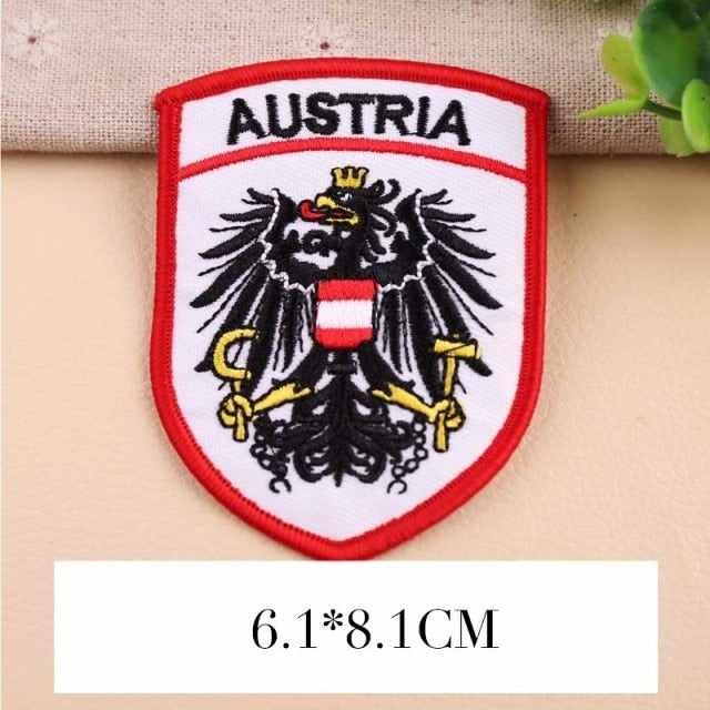 Emblem 'Austria' Embroidered Patch