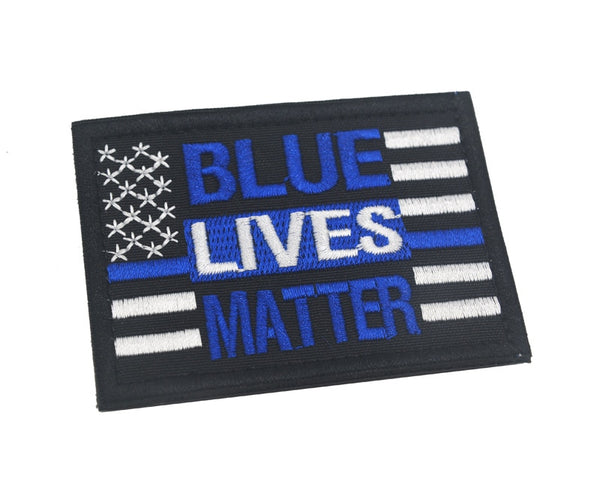 Blue Lives Matter Embroidered Velcro Patch