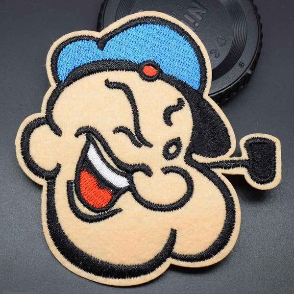 Popeye 'Head' Embroidered Patch