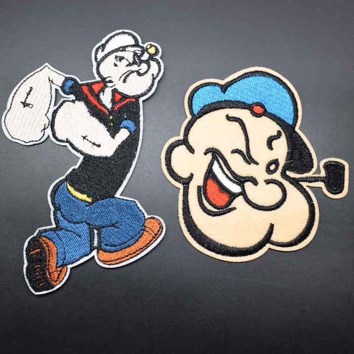 Popeye Set of 2 Embroidered Patch