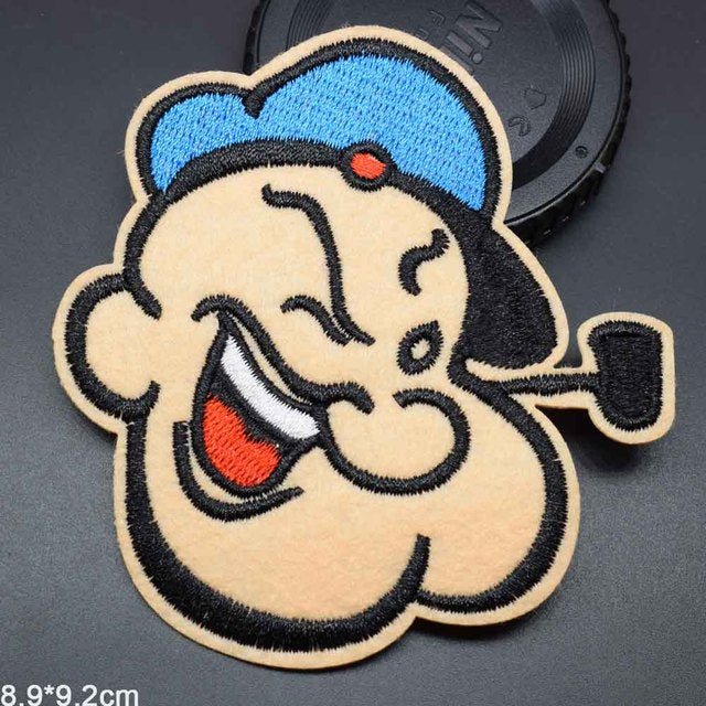 Popeye 'Head' Embroidered Patch