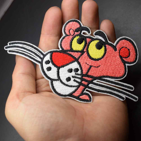 The Pink Panther 'Head' Embroidered Patch