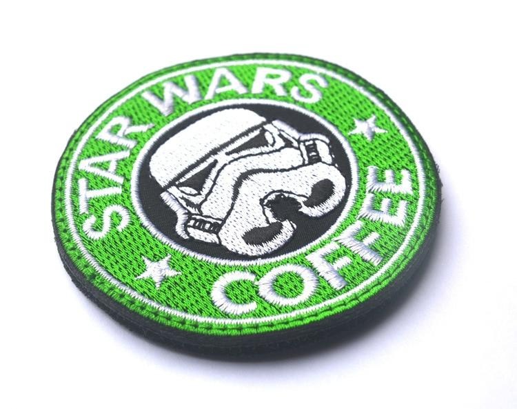 'Star Wars Coffee | Stormtrooper 1.0' Embroidered Velcro Patch