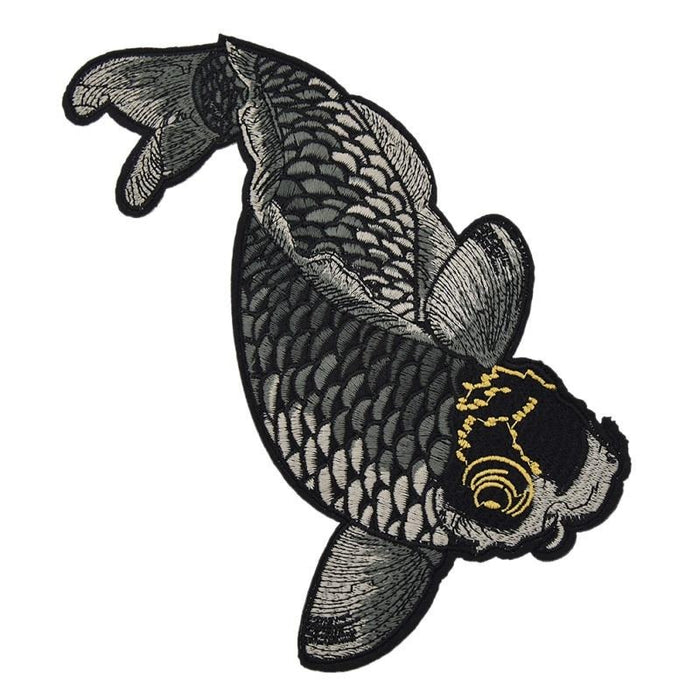 Coy Fish Embroidered Patch Set