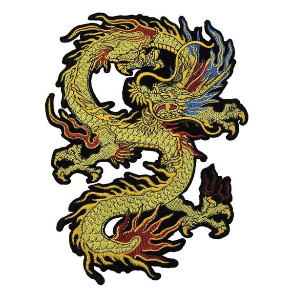 Dragon 'Golden' Embroidered Patch