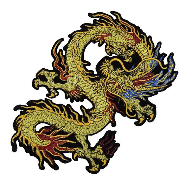 Dragon 'Golden' Embroidered Patch