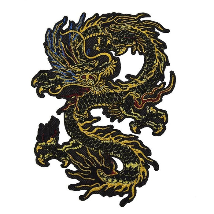 Dragon 'Golden' Embroidered Patch