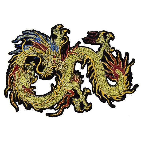 Dragon 'Golden' Embroidered Patch