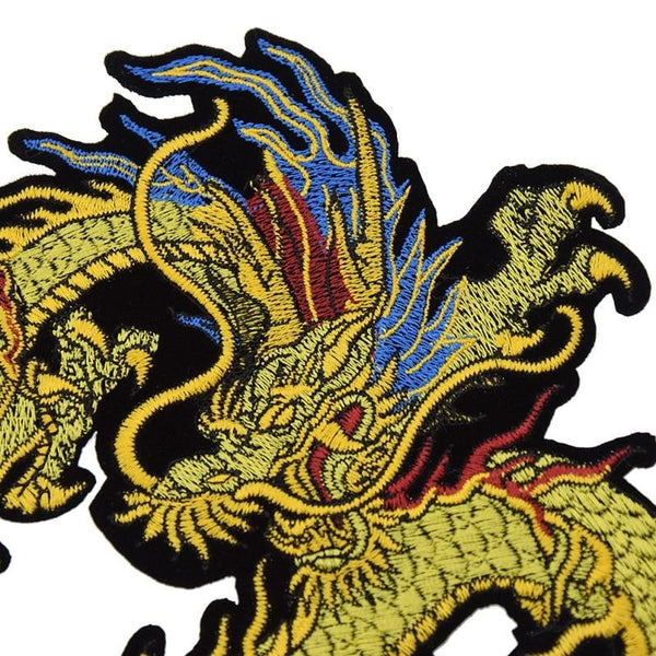 Dragon 'Golden' Embroidered Patch