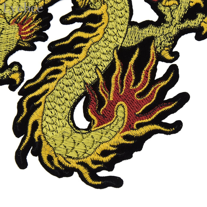Dragon 'Golden' Embroidered Patch