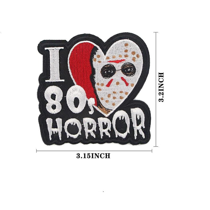 Friday the 13th 'I Heart 80's Horror' Embroidered Patch
