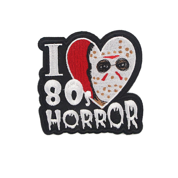 Friday the 13th 'I Heart 80's Horror' Embroidered Patch