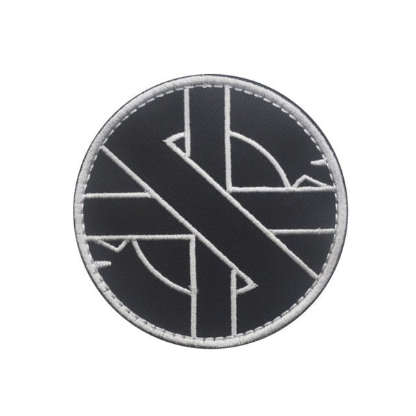 Viking 'Crass Symbol' Embroidered Velcro Patch