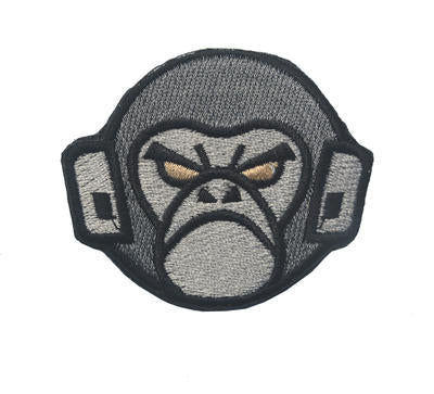 Tactical Monkey 'Head' Embroidered Velcro Patch