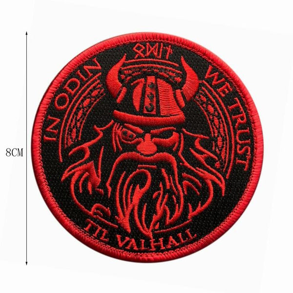 Viking 'In Odin We Trust Til Valhall | 2.0' Embroidered Velcro Patch