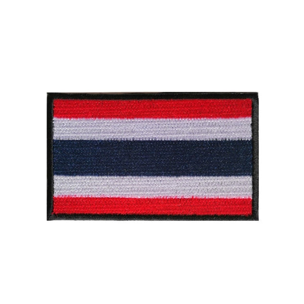 Thailand Flag Embroidered Velcro Patch