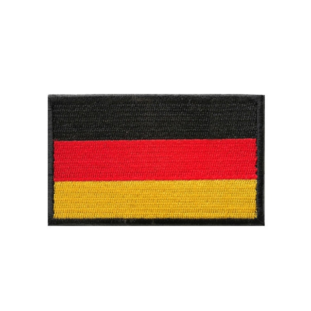 Germany Flag Embroidered Velcro Patch