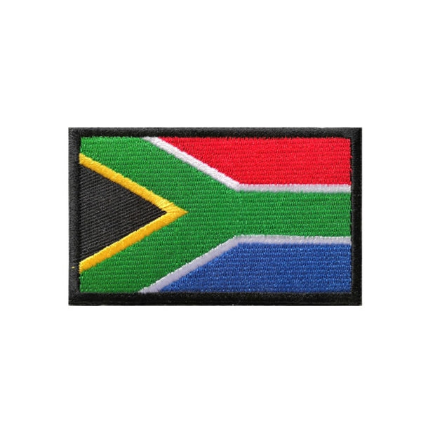 South Africa Flag Embroidered Velcro Patch