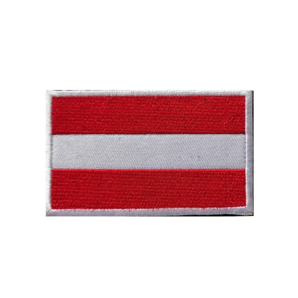 Austria Flag Embroidered Velcro Patch