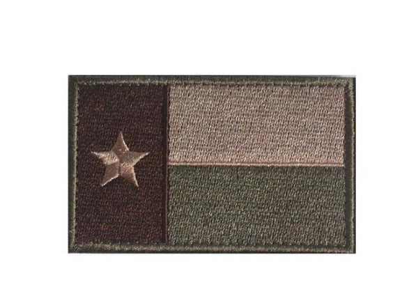 Texas 'Camouflage' Flag Embroidered Velcro Patch