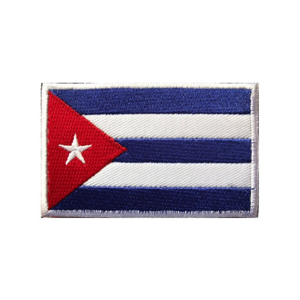 Cuba Flag Embroidered Velcro Patch