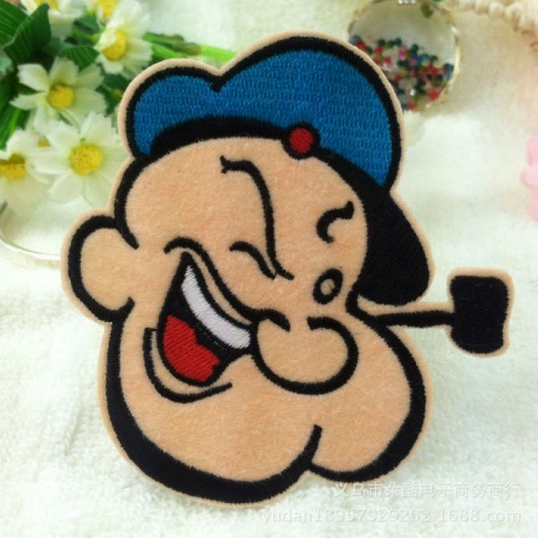 Popeye 'Head' Embroidered Patch