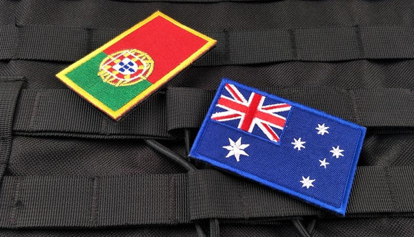 Portugal Flag Embroidered Velcro Patch