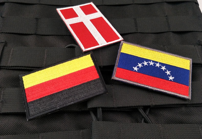 Germany Flag Embroidered Velcro Patch