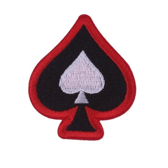 Playing Card Suit 'Spade' Embroidered Patch