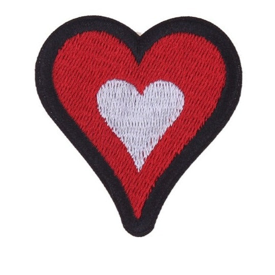 Playing Card Suit 'Heart ' Embroidered Patch