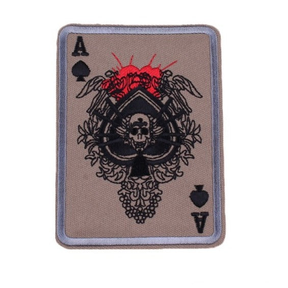 Playing Card 'Ace | Skull' Embroidered Patch