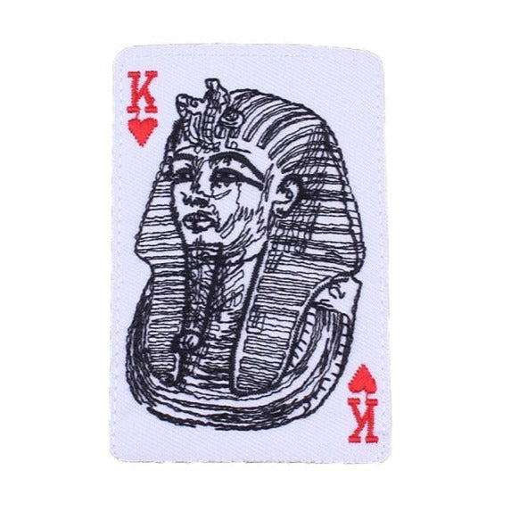 Playing Card 'Pharaoh' Embroidered Patch