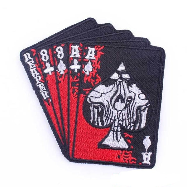 Playing Cards 'Reaper | Skull' Embroidered Patch