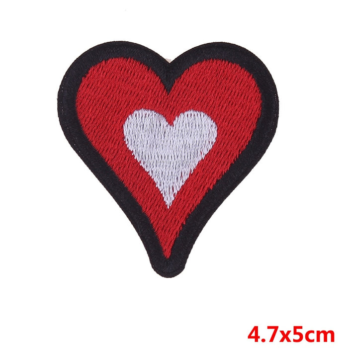 Playing Card Suit 'Heart ' Embroidered Patch