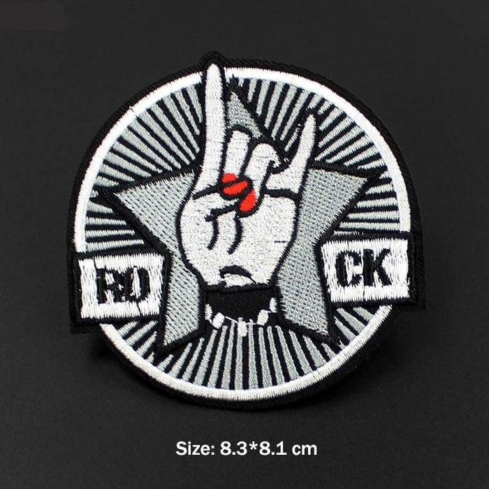 Music 'Rock-On 1.0' Embroidered Patch