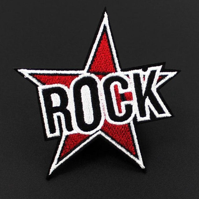 Music 'Rock' Embroidered Patch