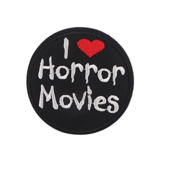 Horror 'I Love Horror Movies' Embroidered Patch