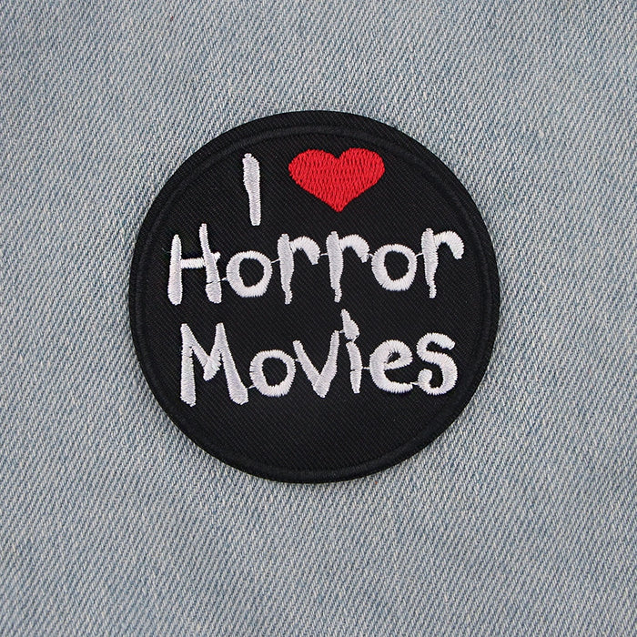 Horror 'I Love Horror Movies' Embroidered Patch
