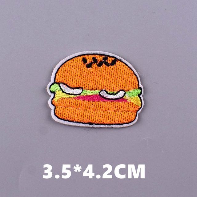 Cute 'Burger' Embroidered Patch