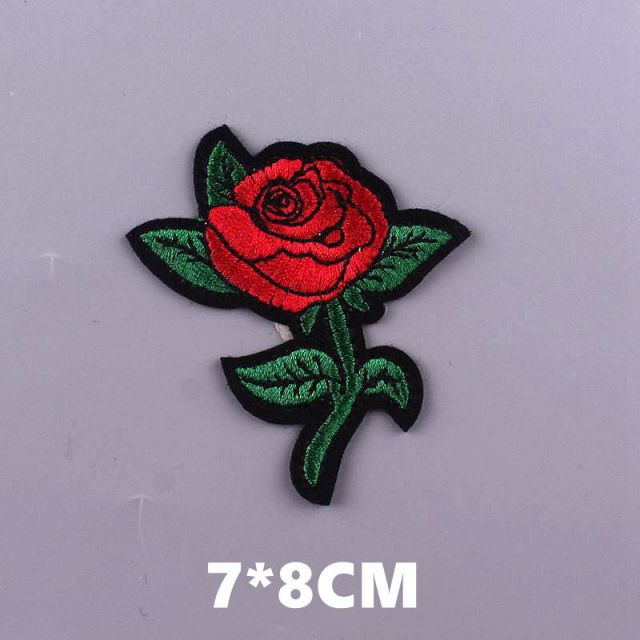 Cute 'Rose' Embroidered Patch