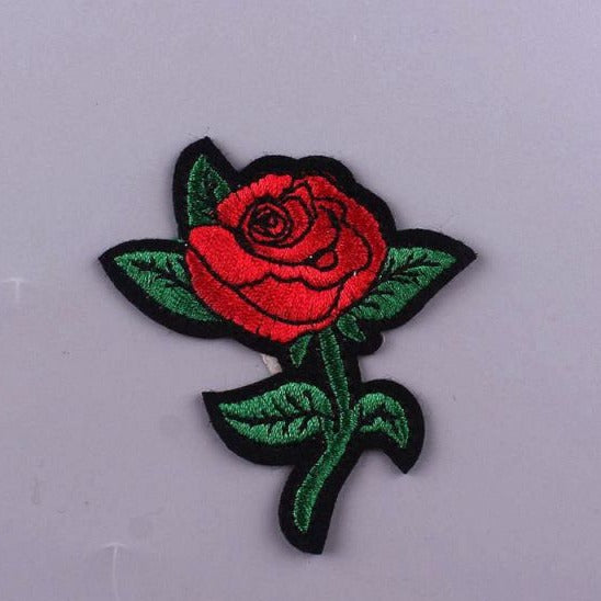 Cute 'Rose' Embroidered Patch