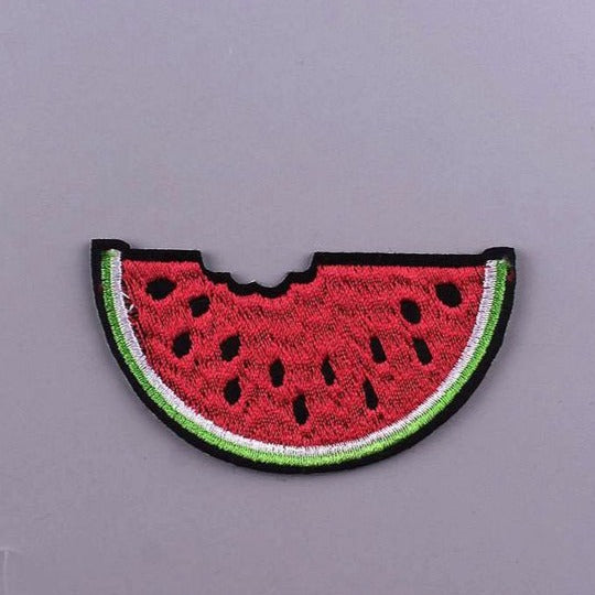 Cute 'Bitten Watermelon' Embroidered Patch