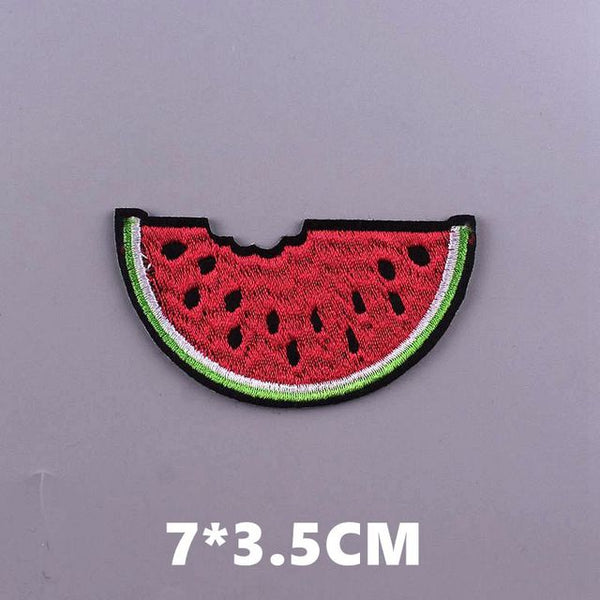 Cute 'Bitten Watermelon' Embroidered Patch